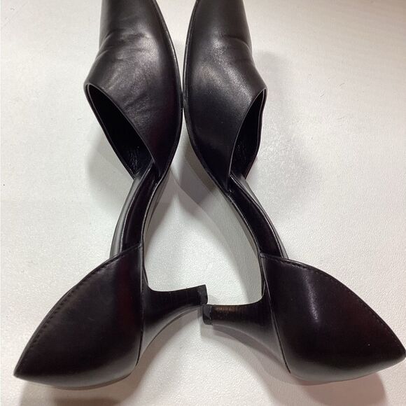 Paul Green Black Leather d’Orsay Heels Elegant Classic Pumps Size 6.5 - Picture 10 of 14